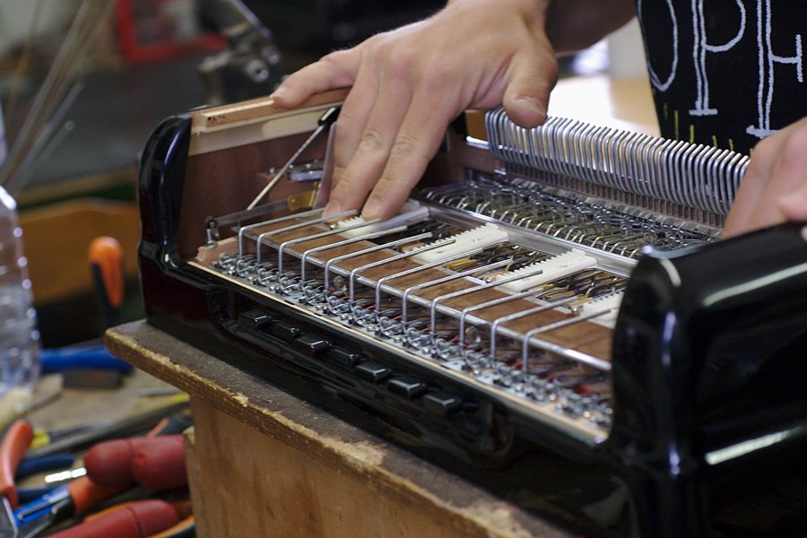 Montage de la mécanique de basses